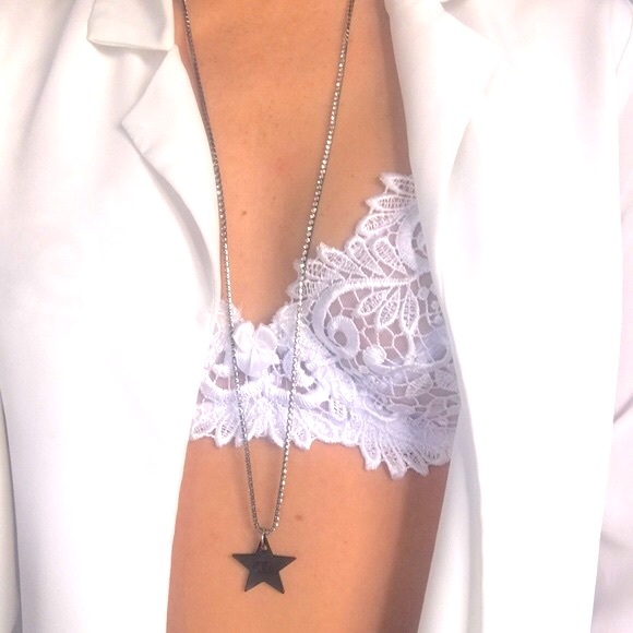 *Rare* Dior Star Pendant Reworked Tennis Versatile Choker / Long Necklace - Picture 4 of 10